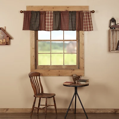 Vhc Brands Beckham Patchwork Rod Pocket Tailored Valance