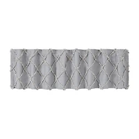 Vhc Brands Frayed Lattice Rod Pocket Tailored Valance
