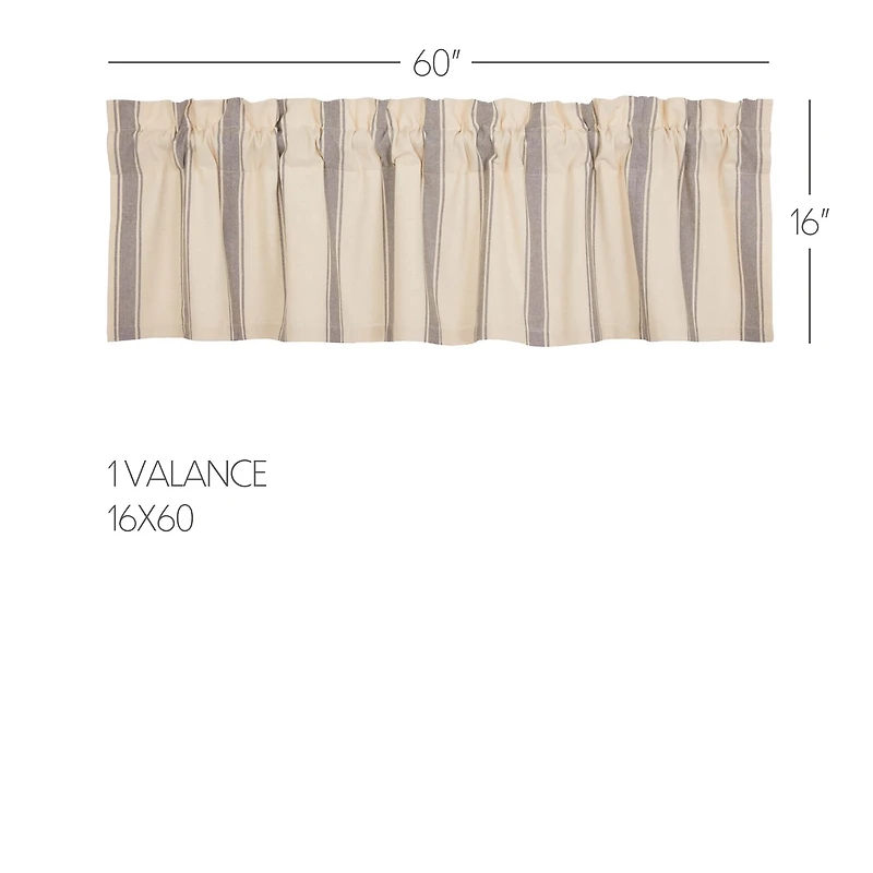 Vhc Brands Grace Rod Pocket Tailored Valance