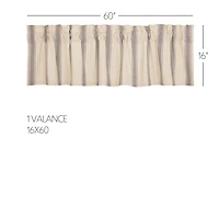 Vhc Brands Grace Rod Pocket Tailored Valance