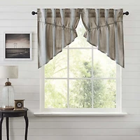 Vhc Brands Grain Sack Prairie Swag Rod Pocket Tailored Valance