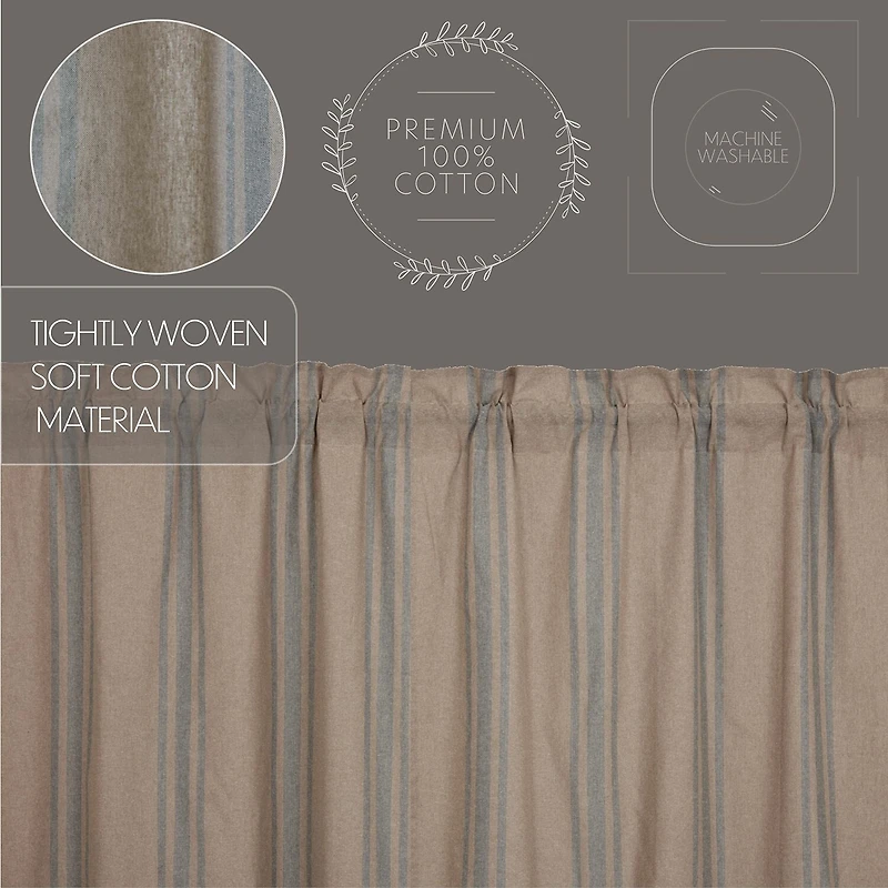 Vhc Brands Grain Sack Prairie Swag Rod Pocket Tailored Valance