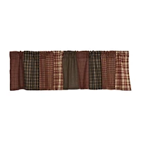 Vhc Brands Beckham Patchwork Rod Pocket Tailored Valance