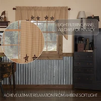 Vhc Brands Bingham Star Swag Rod Pocket Tailored Valance