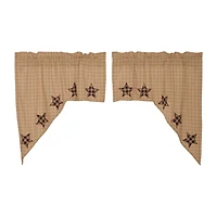 Vhc Brands Bingham Star Swag Rod Pocket Tailored Valance