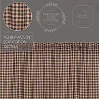 Vhc Brands Bingham Star Plaid Swag Rod Pocket Tailored Valance