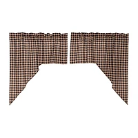 Vhc Brands Bingham Star Plaid Swag Rod Pocket Tailored Valance