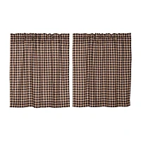 Vhc Brands Bingham Star Plaid 2-pc. Rod Pocket Window Tier