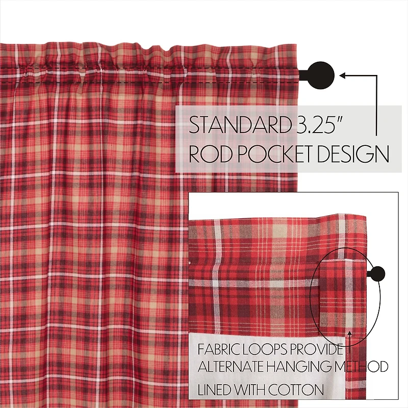 Vhc Brands Braxton Prairie Swag Rod Pocket Scallop Valance