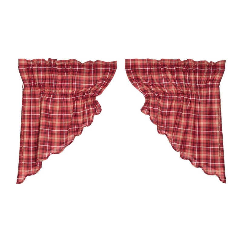 Vhc Brands Braxton Prairie Swag Rod Pocket Scallop Valance
