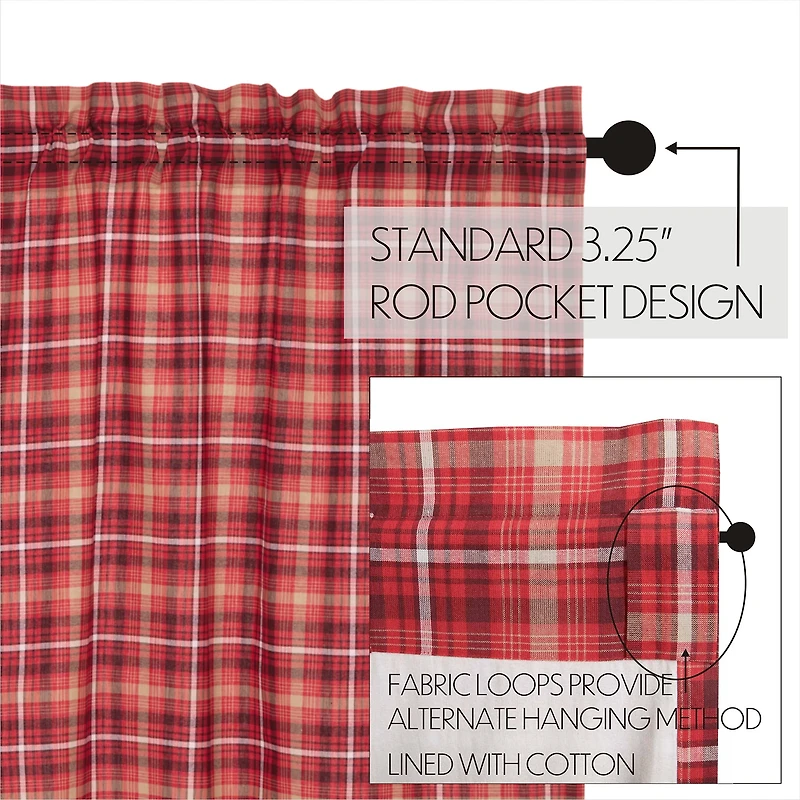 Vhc Brands Braxton Swag Rod Pocket Scallop Valance