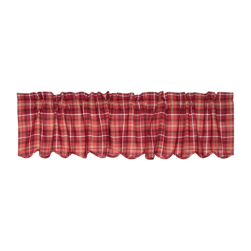 Vhc Brands Braxton Rod Pocket Scallop Valance