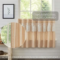 Vhc Brands Camilia 2-pc. Rod Pocket Window Tier