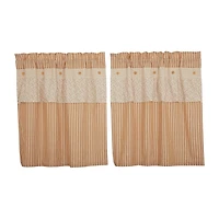 Vhc Brands Camilia 2-pc. Rod Pocket Window Tier