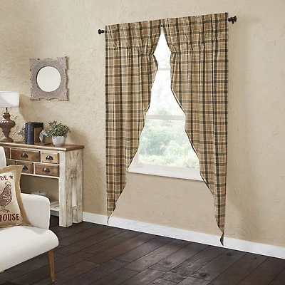 Vhc Brands Cider Mill Prairie Rod Pocket Light-Filtering Set of 2 Curtain Panel