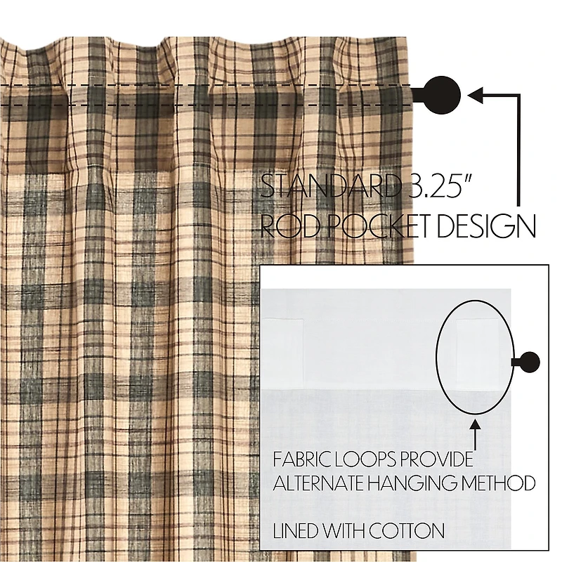 Vhc Brands Cider Mill 2-pc. Rod Pocket Window Tier
