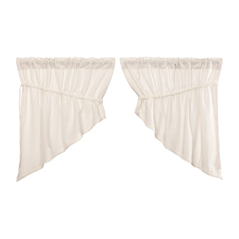 Vhc Brands Cotton Burlap Prairie Swag Rod Pocket Tailored Valance