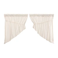Vhc Brands Cotton Burlap Prairie Swag Rod Pocket Tailored Valance