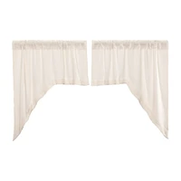 Vhc Brands Cotton Burlap Swag Rod Pocket Tailored Valance