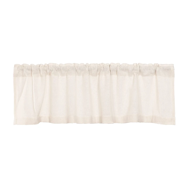 Vhc Brands Cotton Burlap Rod Pocket Tailored Valance