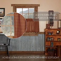 Vhc Brands Country Check 2-pc. Rod Pocket Window Tier