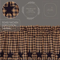 Vhc Brands Country Star Swag Rod Pocket Scallop Valance