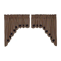 Vhc Brands Country Star Swag Rod Pocket Scallop Valance