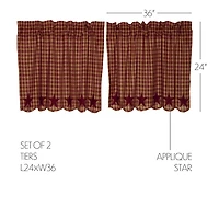 Vhc Brands Country Star 2-pc. Rod Pocket Window Tier