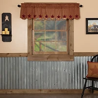 Vhc Brands Country Star Rod Pocket Scallop Valance