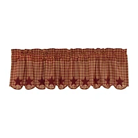 Vhc Brands Country Star Rod Pocket Scallop Valance