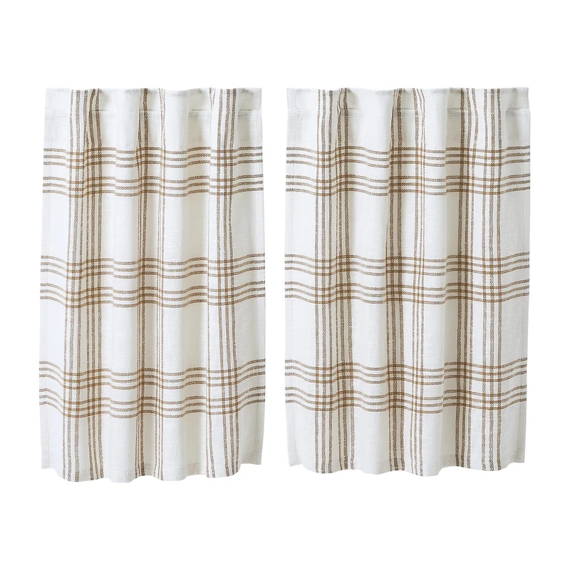 Vhc Brands Country Woven Plaid 2-pc. Rod Pocket Window Tier