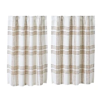 Vhc Brands Country Woven Plaid 2-pc. Rod Pocket Window Tier