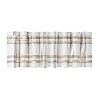 Vhc Brands Country Woven Plaid Rod Pocket Tailored Valance