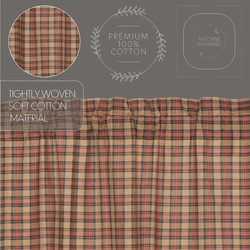 Vhc Brands Crosswoods Prairie Swag Rod Pocket Tailored Valance