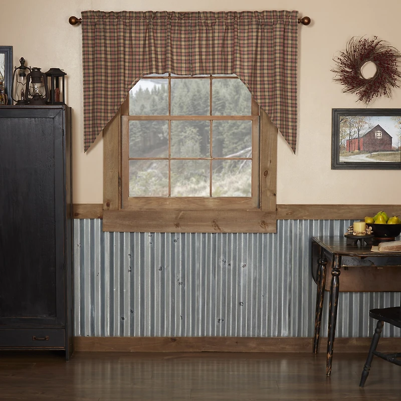 Vhc Brands Crosswoods Swag Rod Pocket Tailored Valance