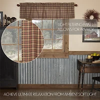Vhc Brands Crosswoods Rod Pocket Tailored Valance