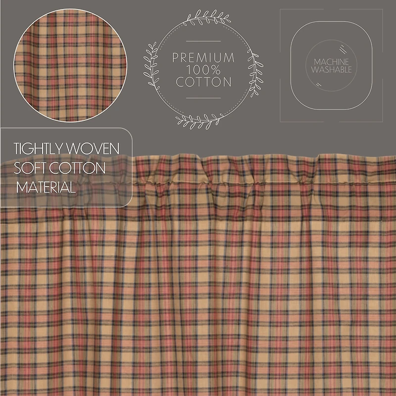 Vhc Brands Crosswoods Rod Pocket Tailored Valance