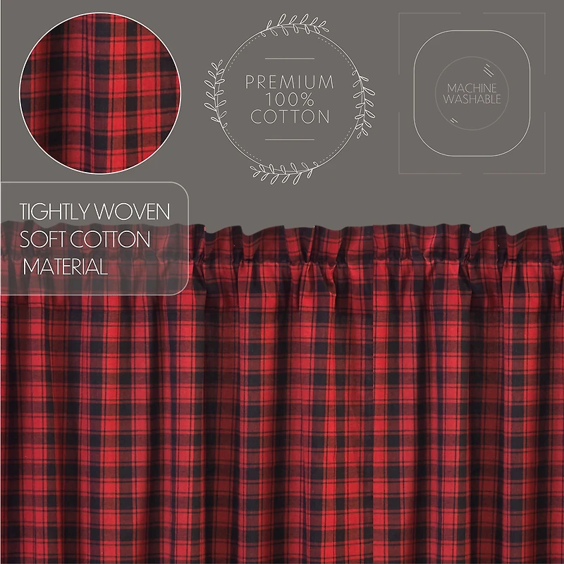 Vhc Brands Cumberland Prairie Swag Rod Pocket Tailored Valance