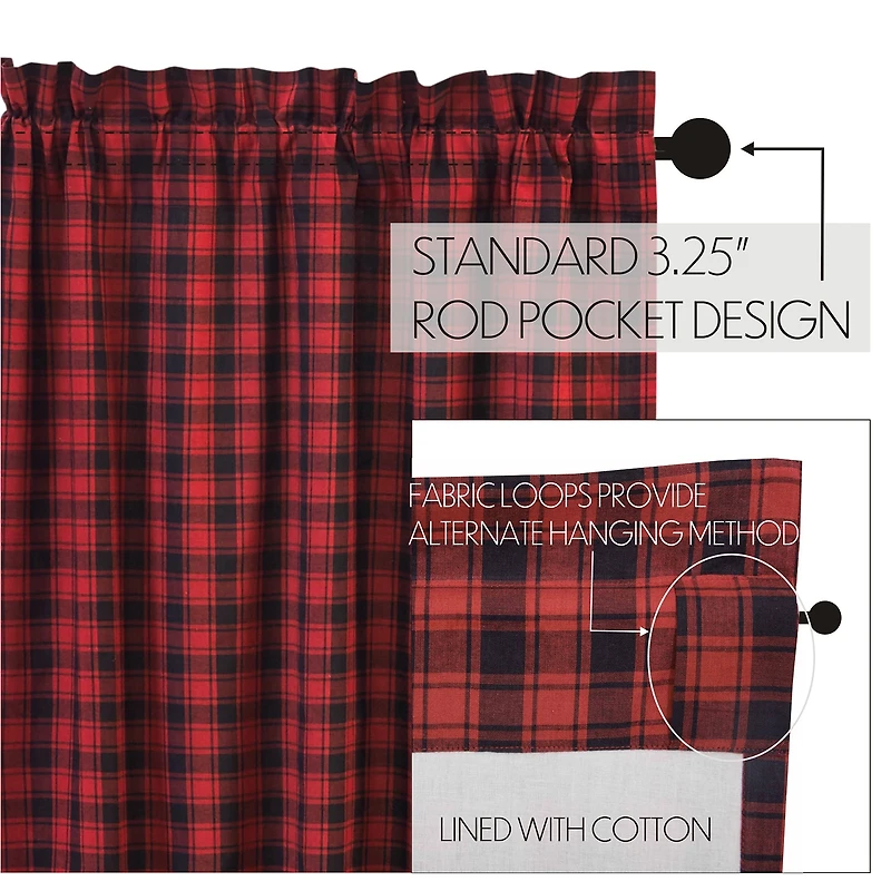 Vhc Brands Cumberland Prairie Swag Rod Pocket Tailored Valance