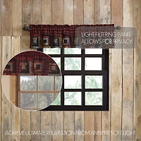 Vhc Brands Cumberland Patchwork Rod Pocket Tailored Valance