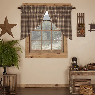 Vhc Brands Dawson Star Prairie Swag Rod Pocket Scallop Valance