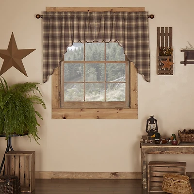 Vhc Brands Dawson Star Swag Rod Pocket Scallop Valance