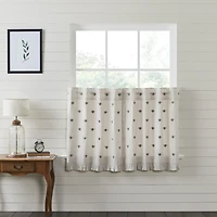 Vhc Brands Embroidered Bee 2-pc. Rod Pocket Window Tier