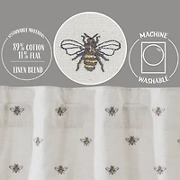 Vhc Brands Embroidered Bee Rod Pocket Tailored Valance