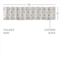 Vhc Brands Embroidered Bee Rod Pocket Tailored Valance