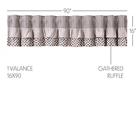 Vhc Brands Florette Rod Pocket Tailored Valance