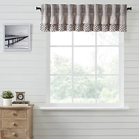 Vhc Brands Florette Rod Pocket Tailored Valance