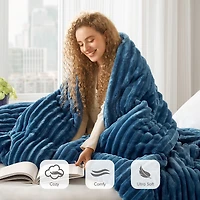 510 Design Avril Fluffy Ribbed Plush Midweight Comforter Set