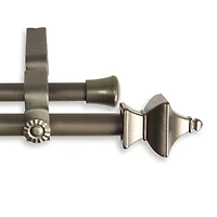 Rod Desyne Esta ⅝" Adjustable Double Curtain