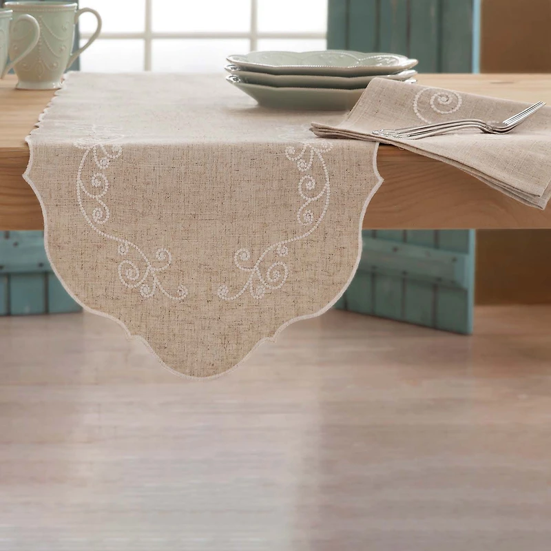 Lenox French Perle Linen 4-pc. Table Runner